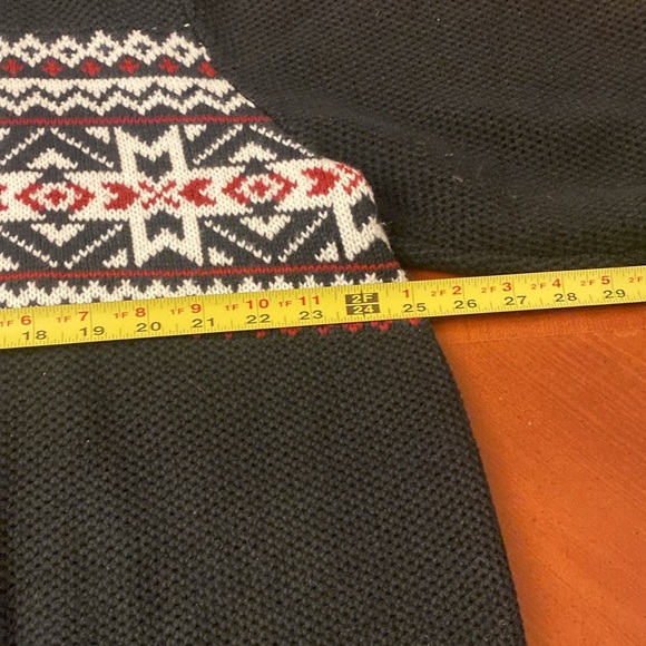IZOD FAIR ISLE Sweater Navy XXL - Picture 4 of 9
